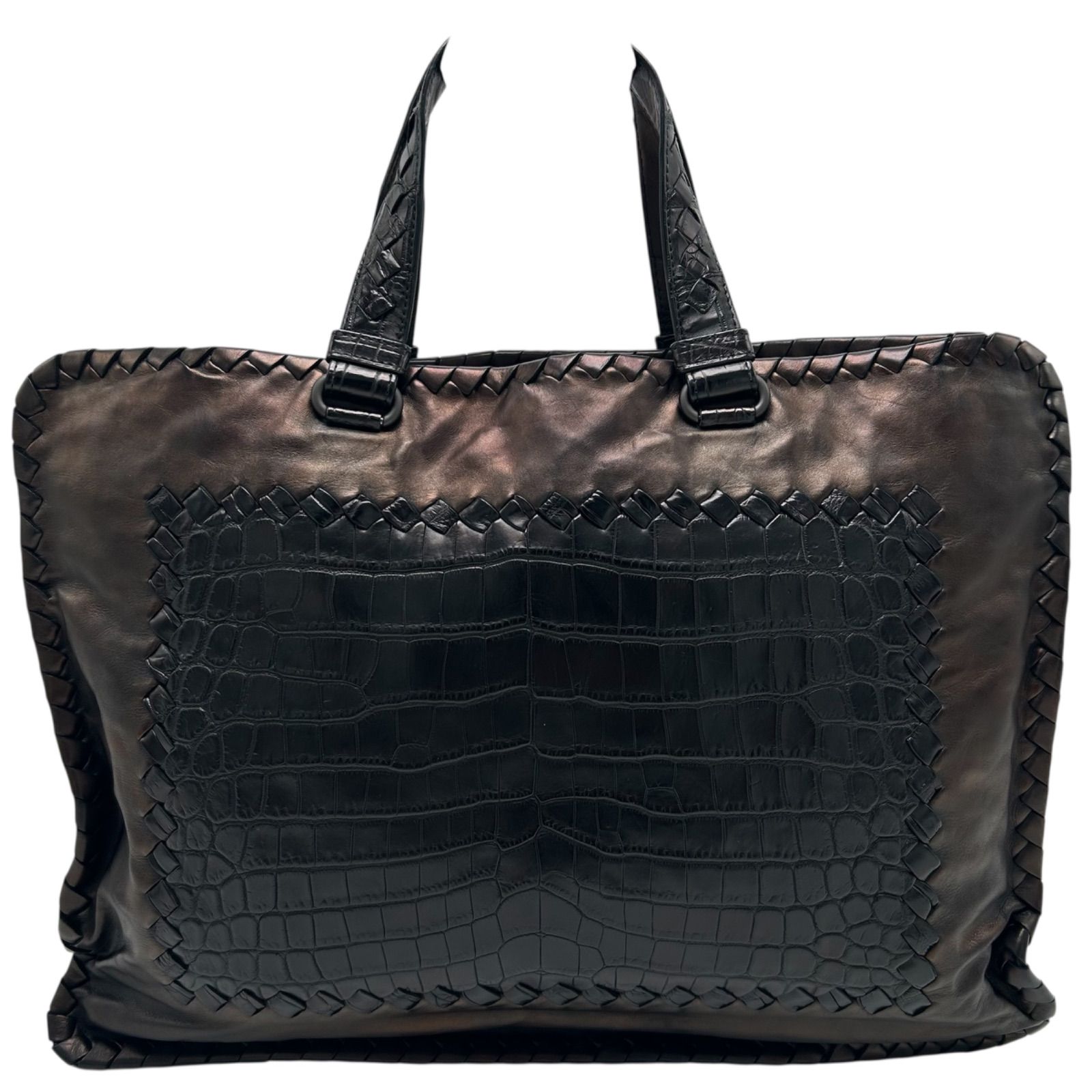 BOTTEGA VENETA 編み込みレザーバッグ bottega veneta】レザーバッグ