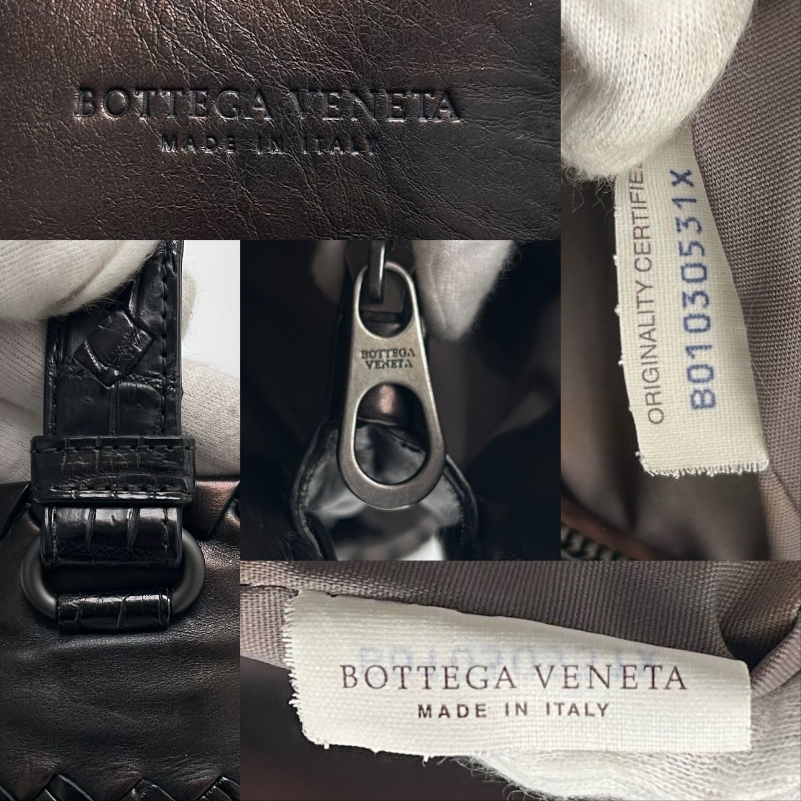Bottega Veneta ボッテガヴェネタ クロコ ブリーフケース ビジネス 