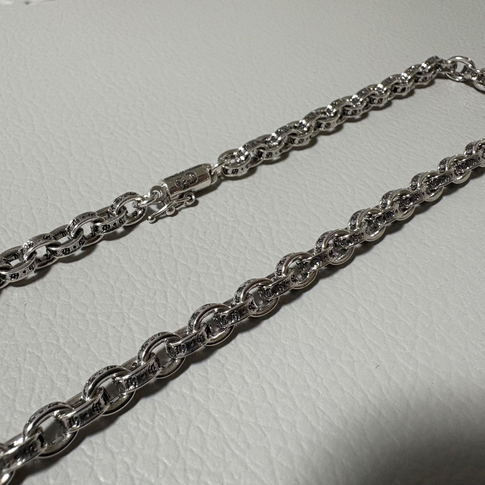 クロムハーツダブル ダガー ペンダント silver925 ペーパーチェーン CHROME HEARTS ダブル ダガー ペンダント silver925 ペーパーチェーン