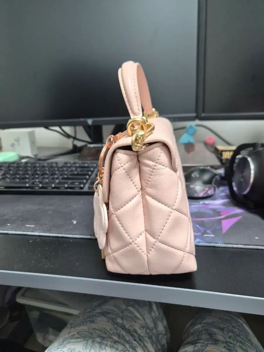 チャールズアンドキース ピンク色 バッグ