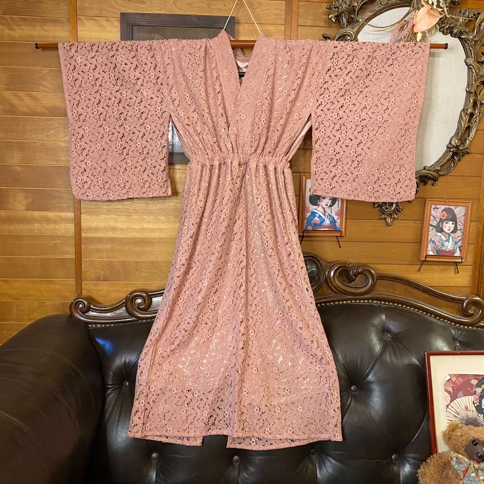 和ロリータ くすみピンク系