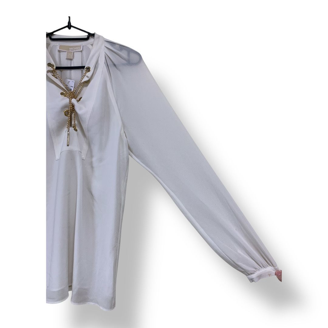 シフォンブラウス アイボリー色