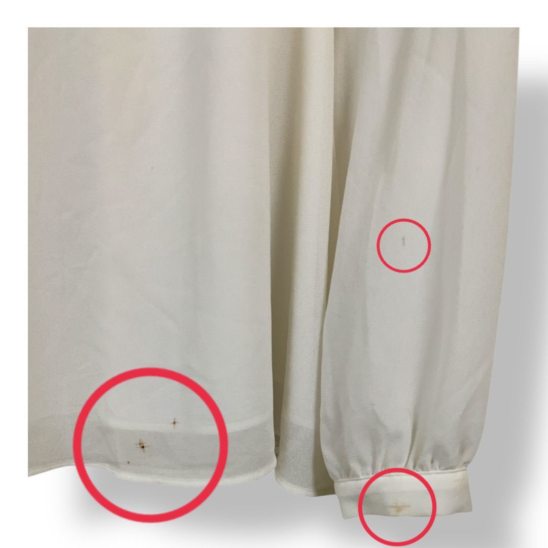  Michael Kors マイケルコース シフォンブラウス アイボリー色 XSサイズ レディーストップス 管理SK 443 その他 トップス