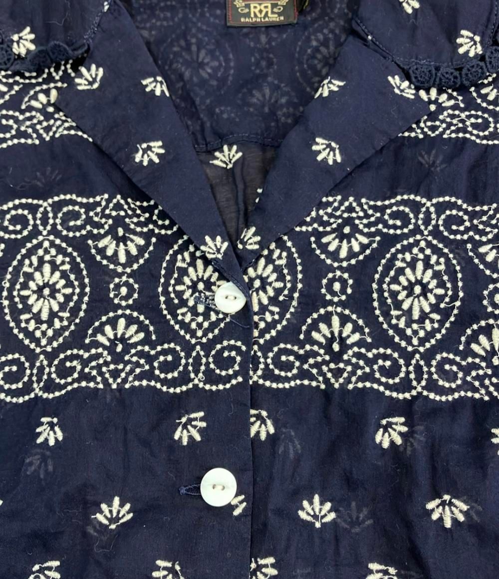 フローラル刺繍ブラウス レディース