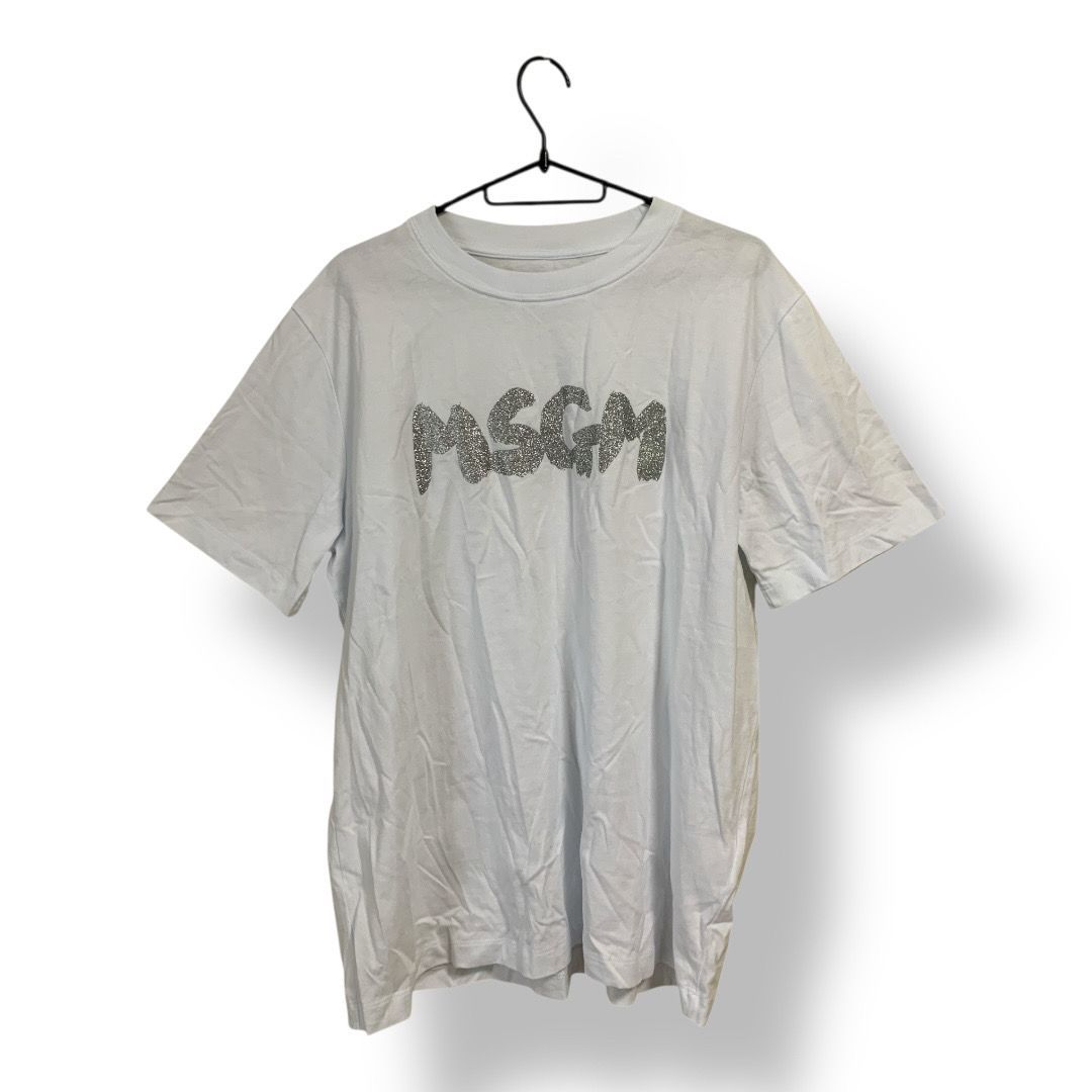 MSGM エムエスジーエム Ｔシャツ 白色 XLサイズ レディーストップス 管理SK 445