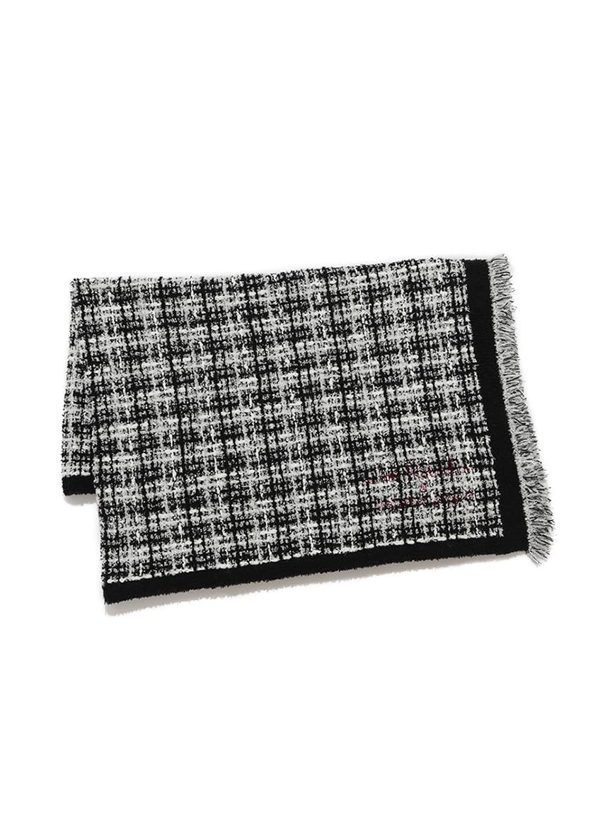 JOEL ツイードモコロゴジャガードブランケット