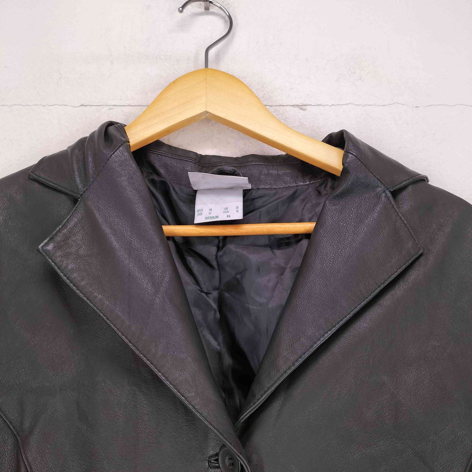 ユーズドフルギ USED古着 GENUINE LEATHER リアルレザーチェスター