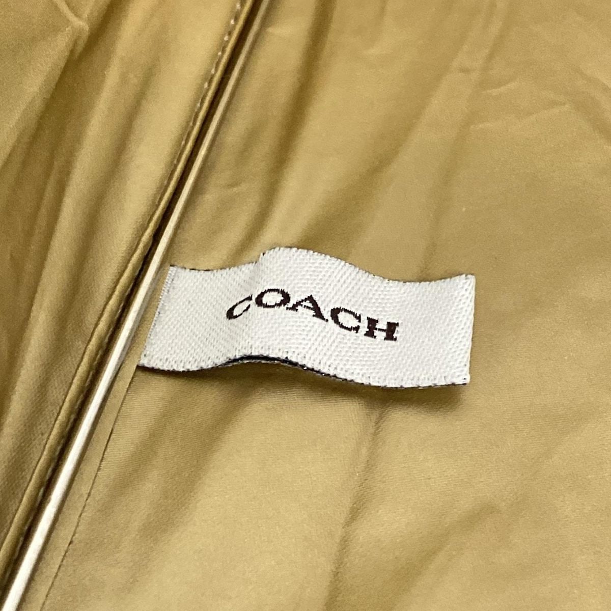COACH コーチ 折りたたみ傘 ブラウン ダークブラウン マルチ 花柄