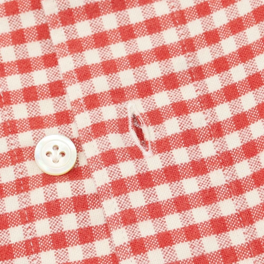 中古】フィナモレ Finamore コットン ギンガムチェック ホリゾンタル