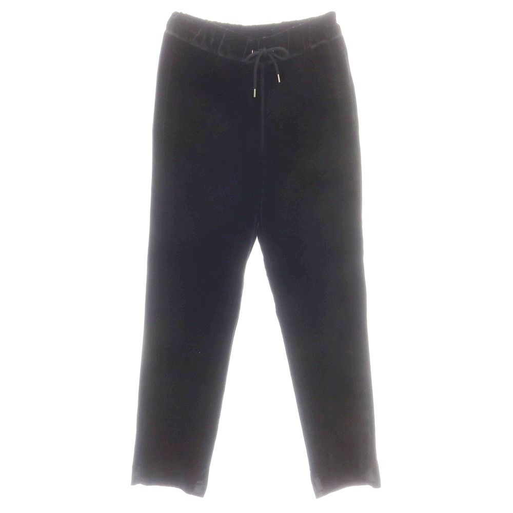 ジョルジオアルマーニ GIORGIO ARMANI レーヨンシルクナイロン コーデュロイ イージーパンツ ブラック サイズ46 メンズ