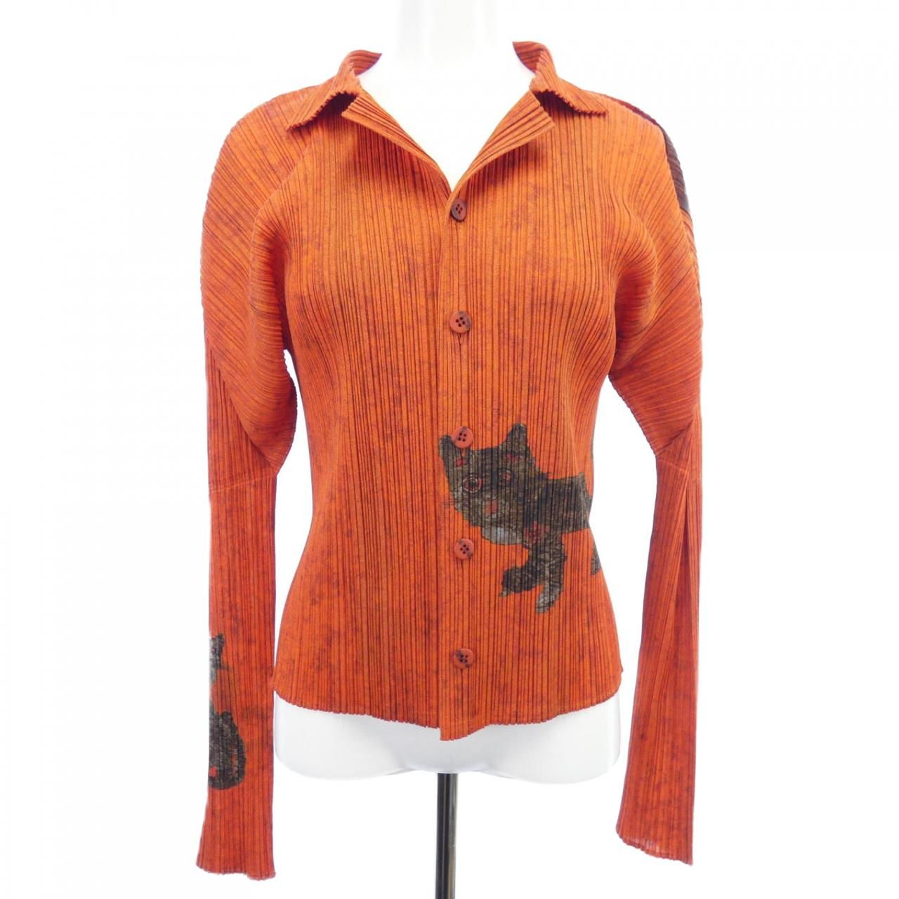 ヴィンテージ プリーツプリーズ PLEATS PLEASE 1998 KOREAN FOLK ART PP 83-JK 724 シャツ