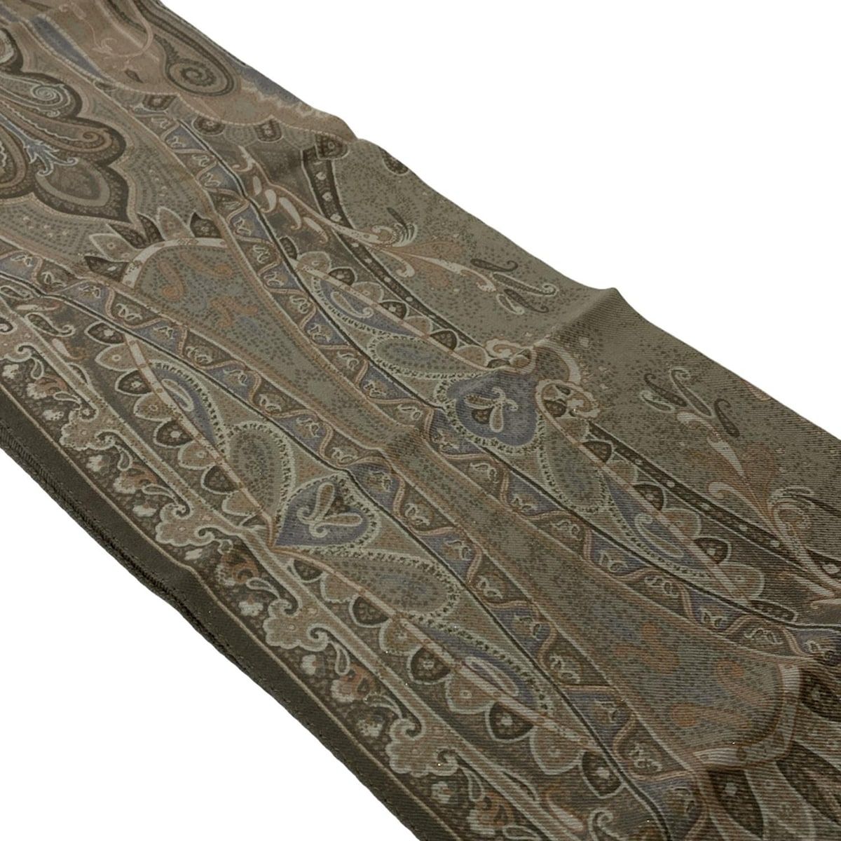 ETRO(エトロ) ストール(ショール)美品 - ベージュ×グレーベージュ