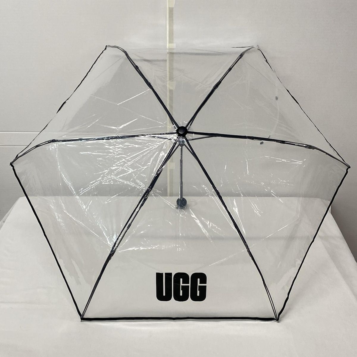 UGG アグ 折りたたみ傘 - クリア×黒