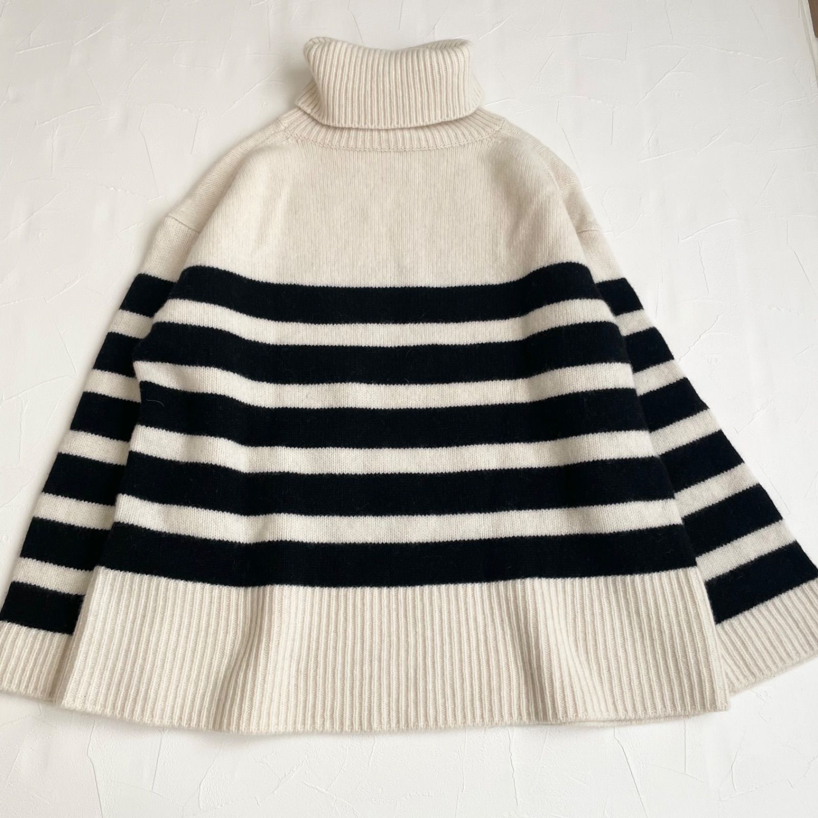 ドゥーズィエムクラス ボーダーニット Deuxième Classe／ドゥーズィエムクラス カシミヤ混 ワイドボーダー