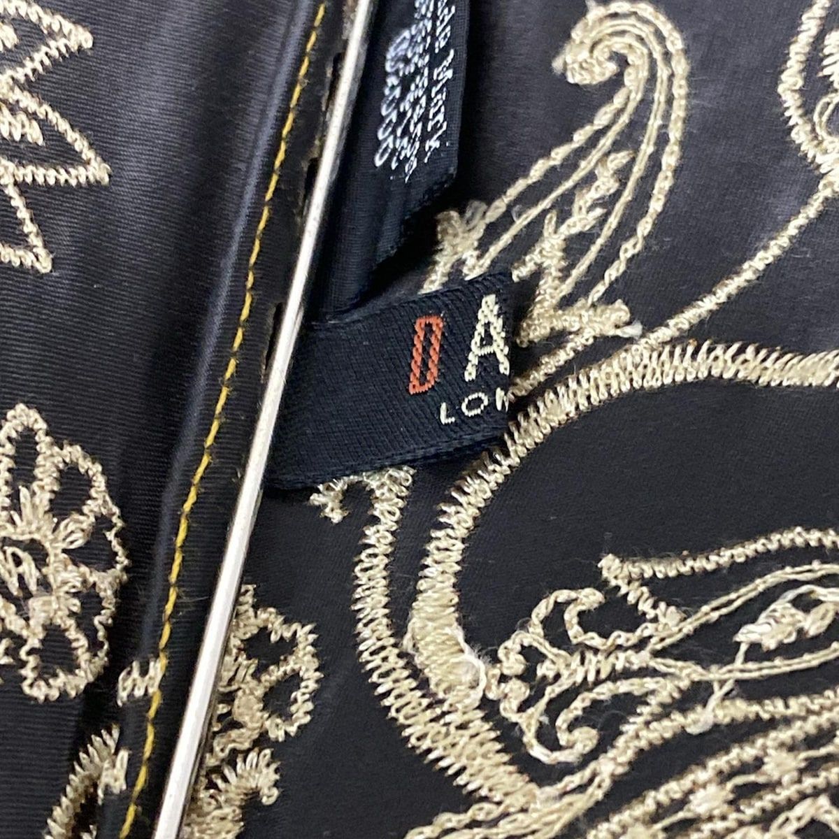 DAKS ダックス 折りたたみ傘 マスタード マルチ 花柄