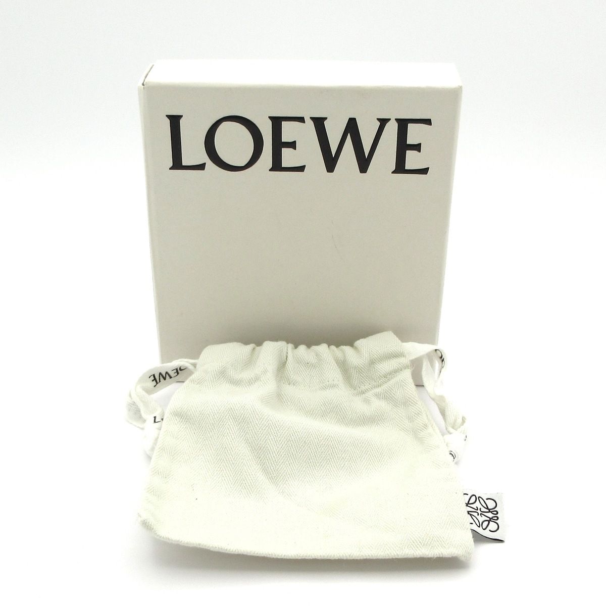 LOEWE(ロエベ) キーケース リピート/アナグラム柄 白 6連フック/型押し