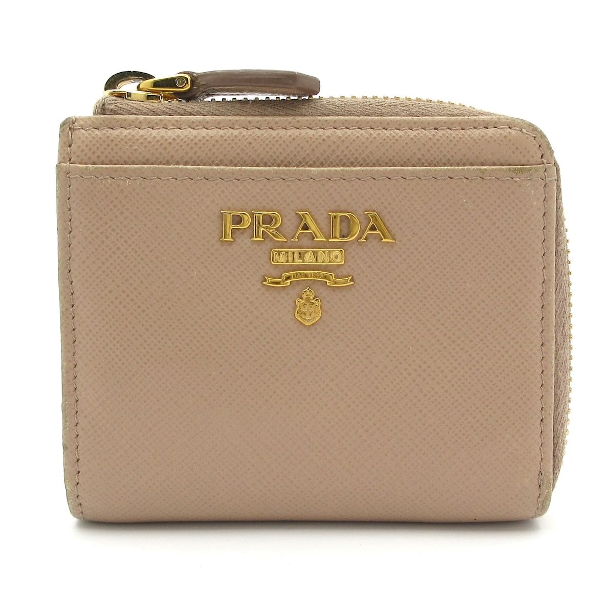 早い者勝ち　美品　PRADA プラダ　ケース　小銭入れ　小物　ベージュ PRADA(プラダ) コインケース - 1ML025 ベージュ L字ファスナー レザー
