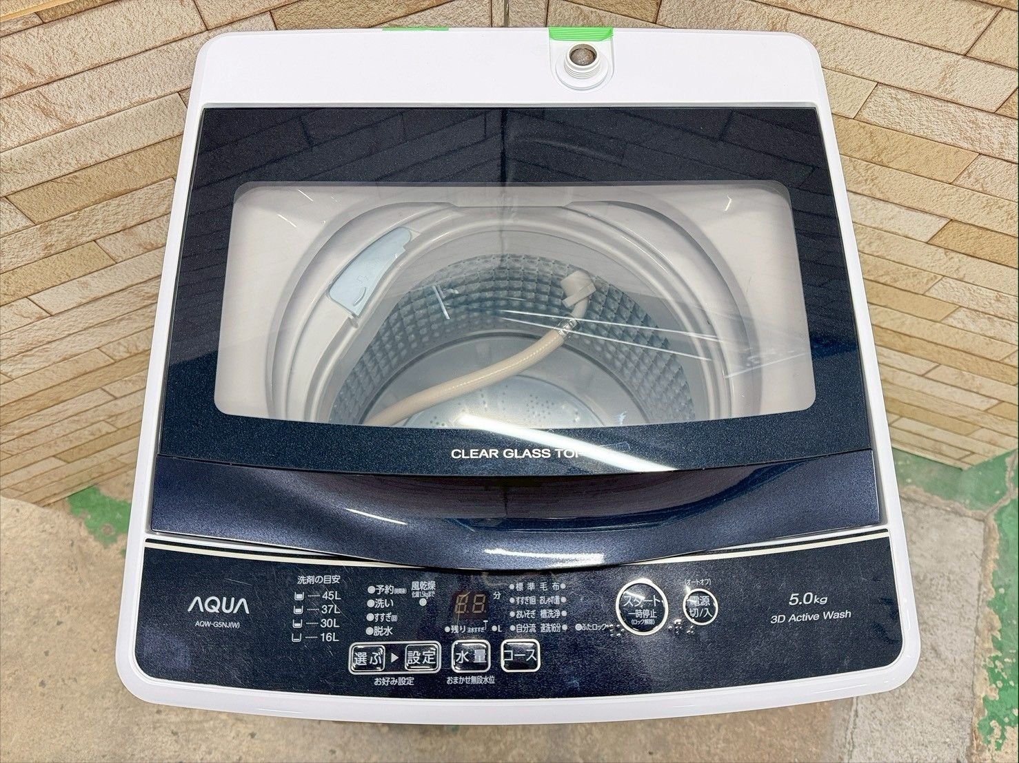  大阪 3か月保障付き 洗濯機 アクア 5 kg AQW G NJ IS 1028 縦型洗濯機本体 縦型洗濯機