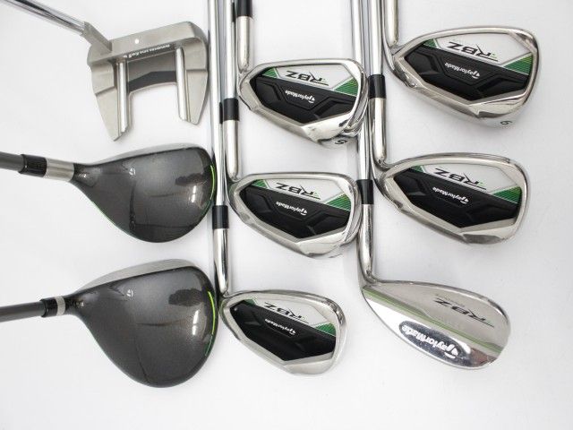 テーラーメイド RBZ スピードライト メンズ 9本セット オリジナルカーボン S ＆スチールシャフト ドライバーなし 5654