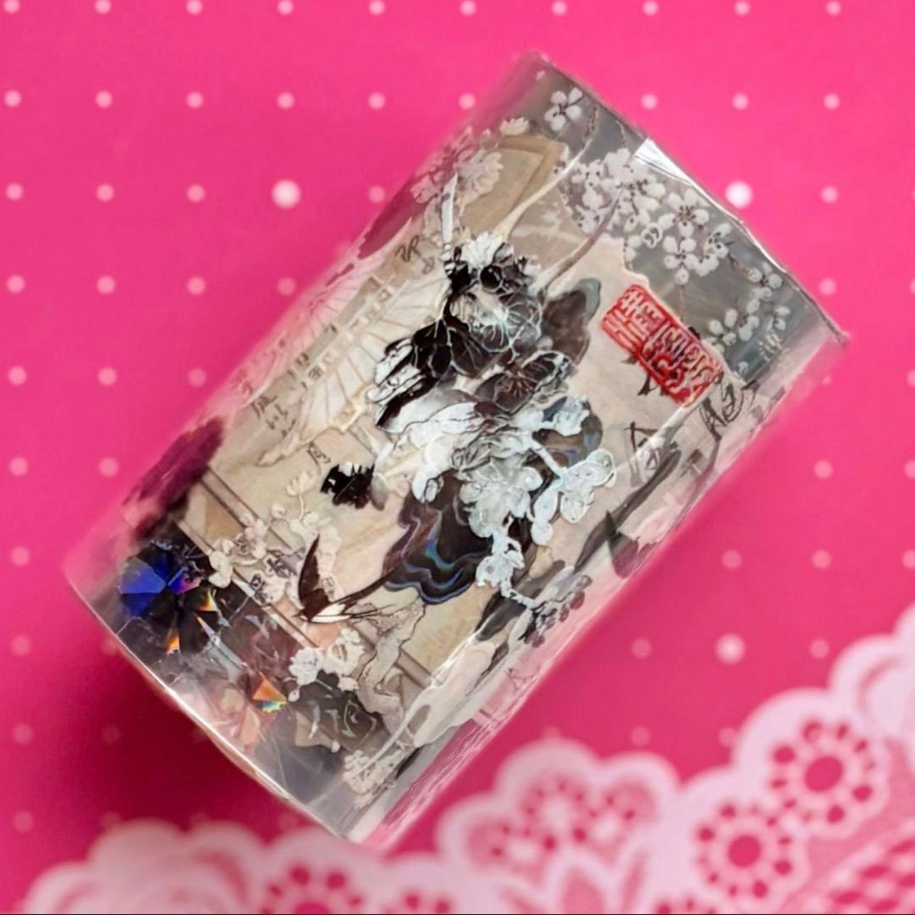 贝壳光 不如归去 7 cm 5 m 100 loop 海外マスキングテープ 海外マステ 和柄