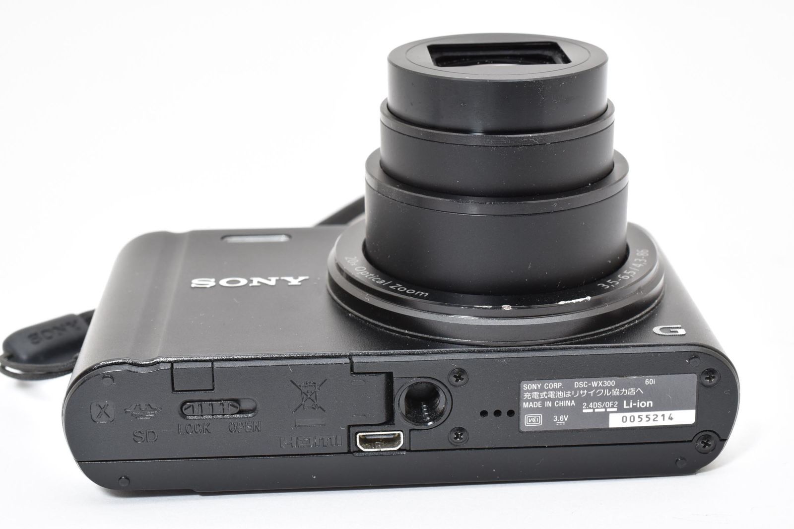  実用品 SONY ソニー Cyber shot DSC WX 300 ブラック デジタルスチルカメラ コンパクトデジタルカメラ デジタルカメラ