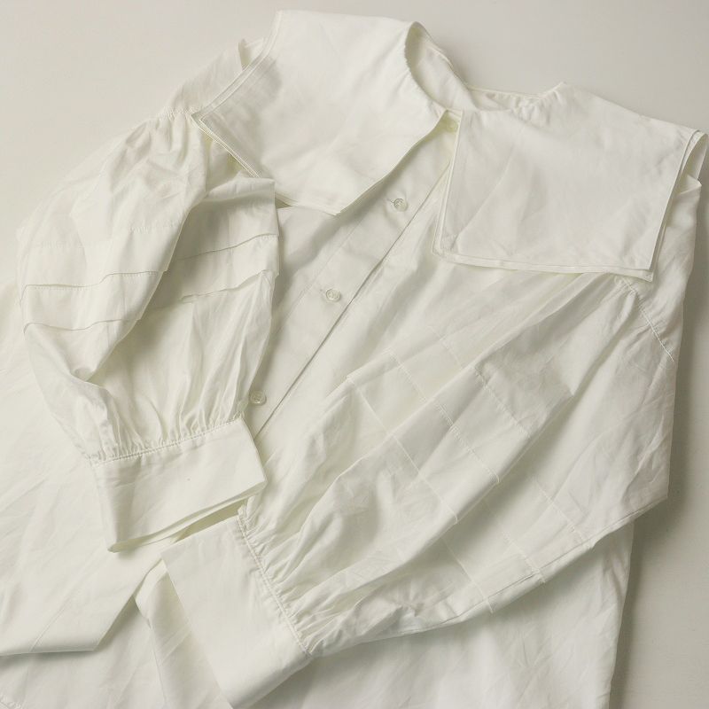 2023 ロイスクレヨン Lois CRAYON コットン ワイドセーラーカラー 長袖