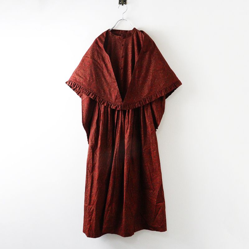 美品 マダマダ madder madder 収穫祭のドレス ワンピース＼ボルドー