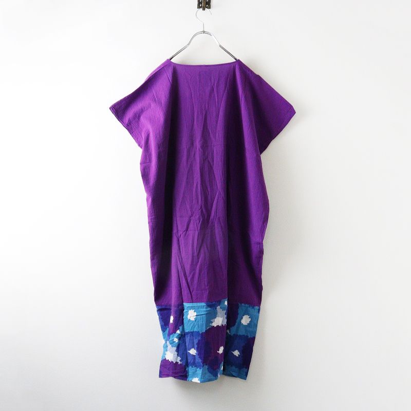 ソウソウ SOU SOU 京都 京型友禅 高島縮 貫頭衣 長方形衣 組 裾文様