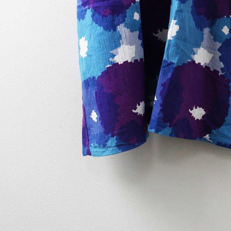 ソウソウ SOU SOU 京都 京型友禅 高島縮 貫頭衣 長方形衣 組 裾文様