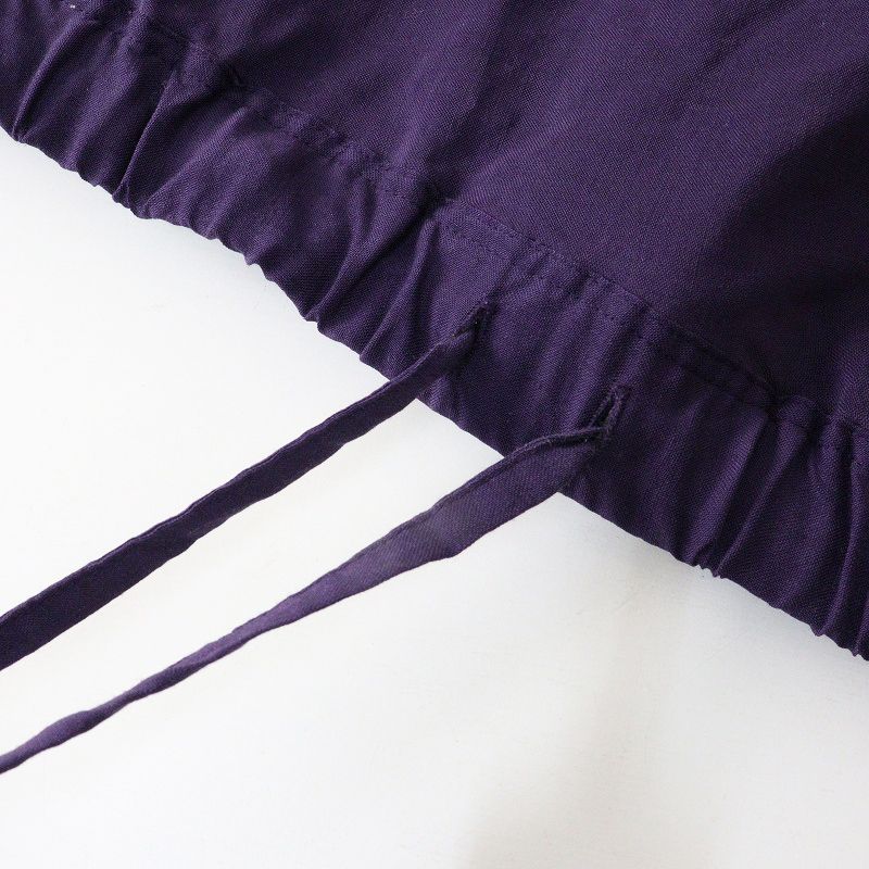 美品 ソウソウ SOU SOU 京都 モスリン 富士 サルエルパンツ 濃紫x華麗