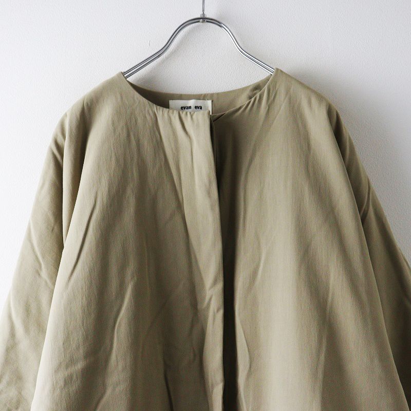 美品 エヴァムエヴァ evam eva パディングドルマンロングコート 2