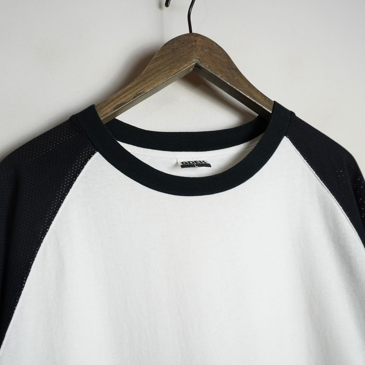正規 90s GOODENOUGH グッド イナフ メッシュ 切り替え ラグラン長袖T
