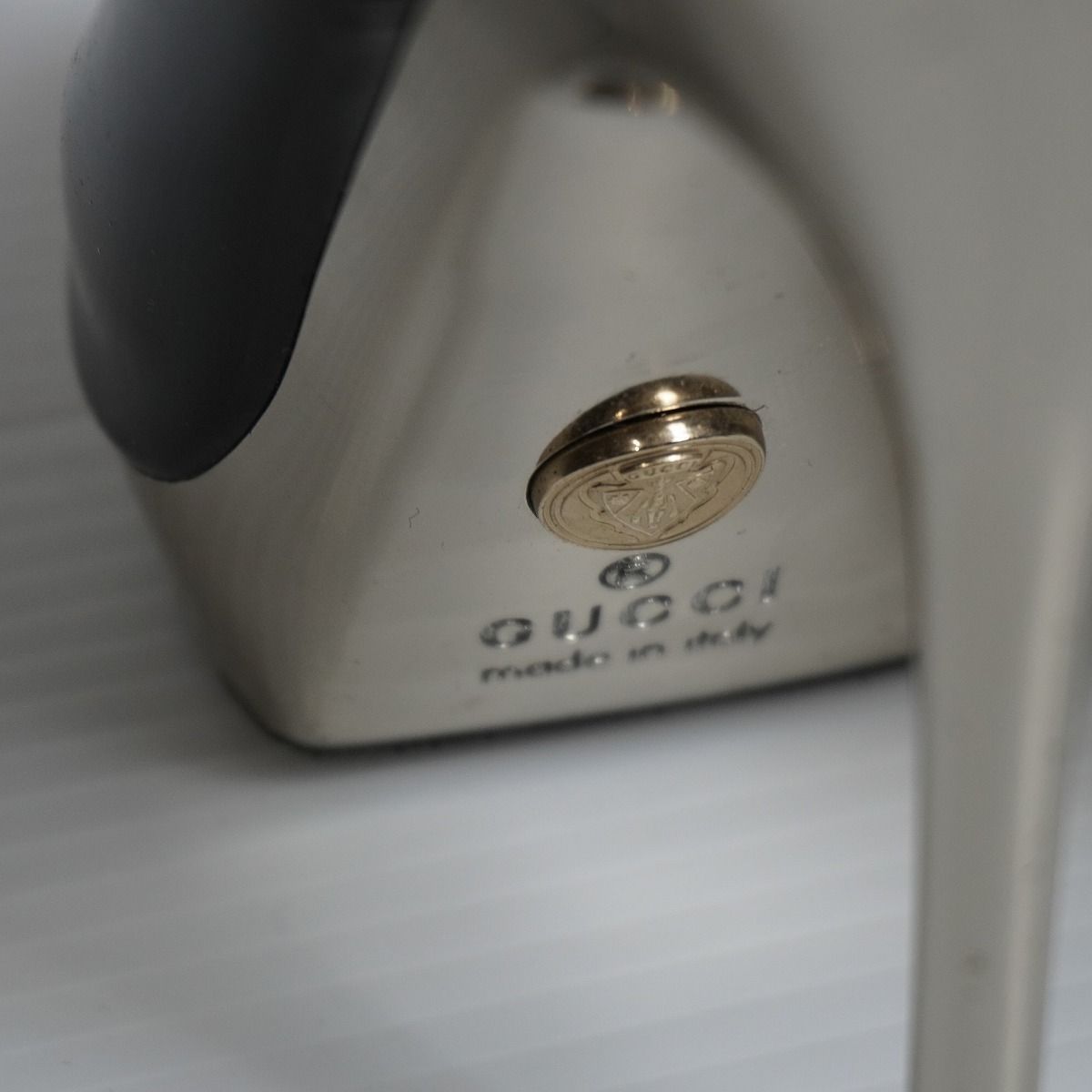 国内正規 GUCCI グッチ オープントゥ パンプス ハイヒール エナメル