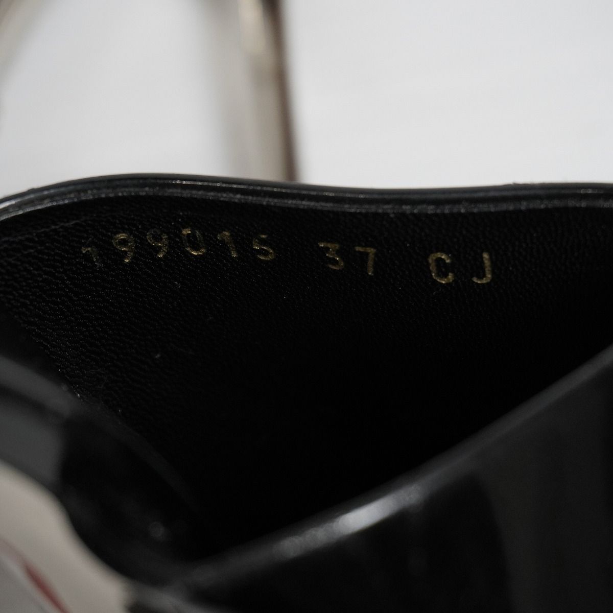 国内正規 GUCCI グッチ オープントゥ パンプス ハイヒール エナメル