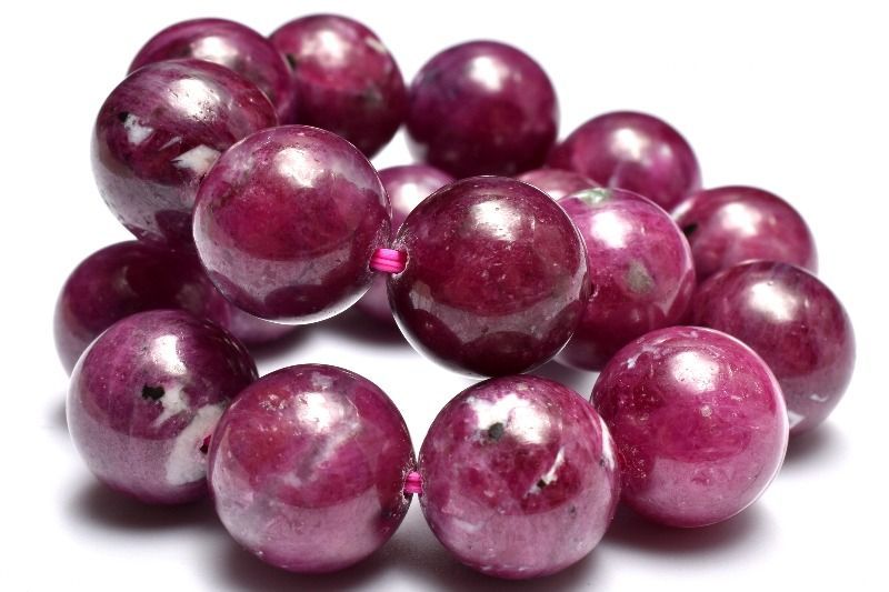 １点物 透け感あり ルビーインクォーツ 11 mm ブレスレット パワーストーン 天然石 _MC 2026