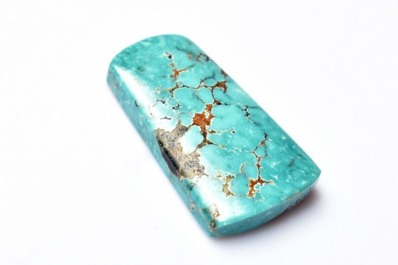1点物】天然◇希少 ターコイズ 22x13mm プレート ルース