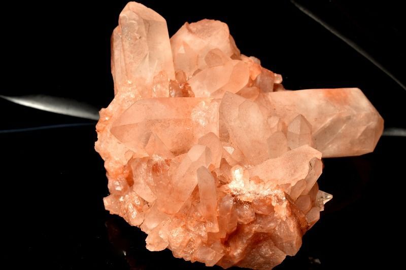 1点物】タンジェリンクォーツ 89x88x53mm クラスター 原石