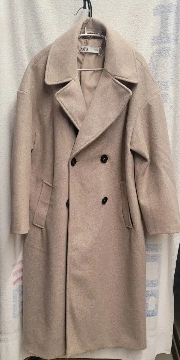 ZARA ザラ オーバーサイズ ダブル コート ベージュ