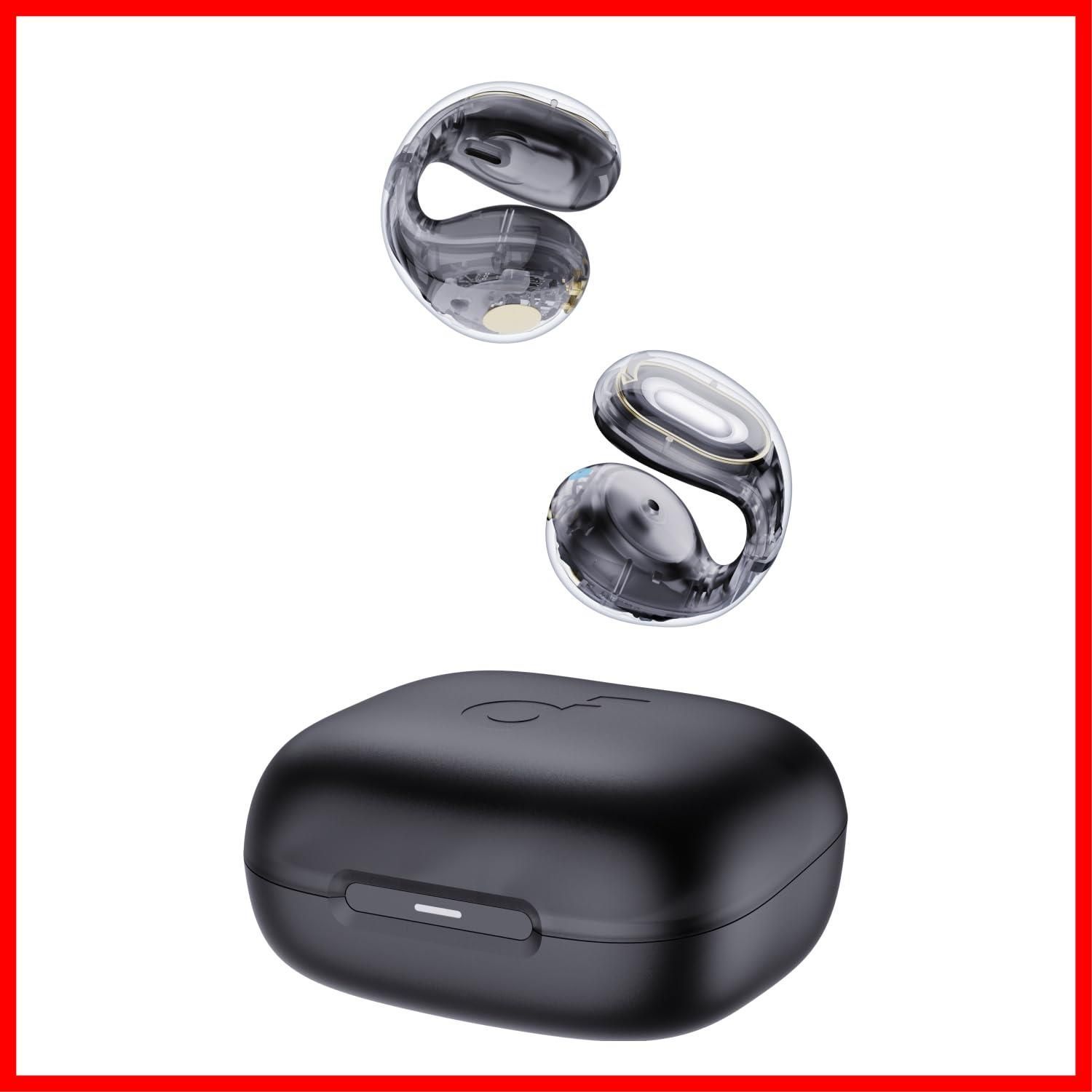 5.3 オープンイヤー型ワイヤレスイヤホン イヤーカフ IPX 4防水規格 C 30 i Bluetooth 最大30時間再生 Soundcore Anker マルチポイント接続 クリアブラック