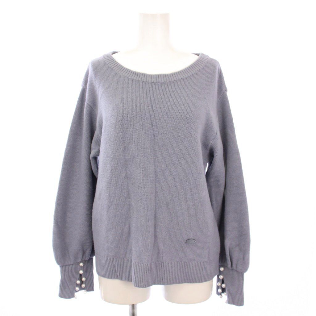 【Reneルネ】新品タグ付き定価61,600円パールボタンフーディニット36 Reneルネ】新品タグ付き定価61,パールボタンフーディニット36 レディース