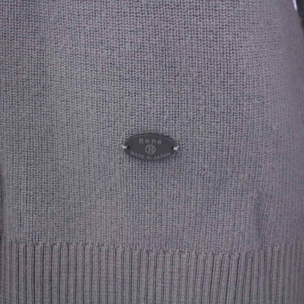 ルネ Rene ニット セーター 長袖 フェイクパール 36 紫 良い 5332210