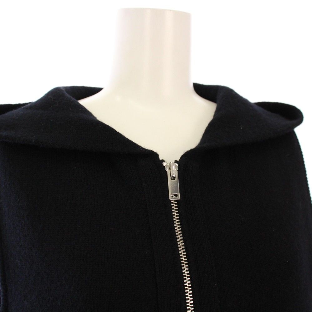 セオリー Theory 22AW LANA CASH HOODED VEST フーディベスト ニット S