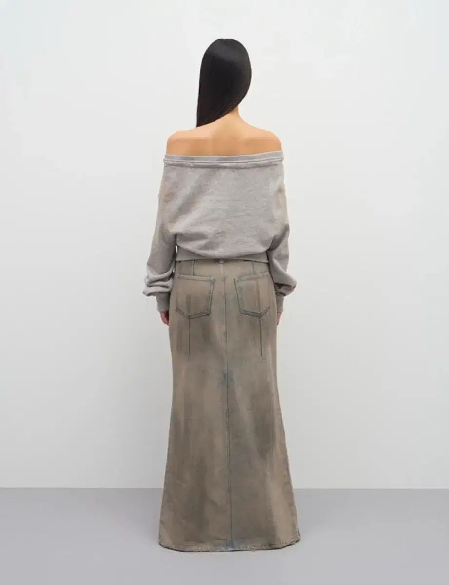 LCDT M ダーティー ウォッシュド デニムスカート S