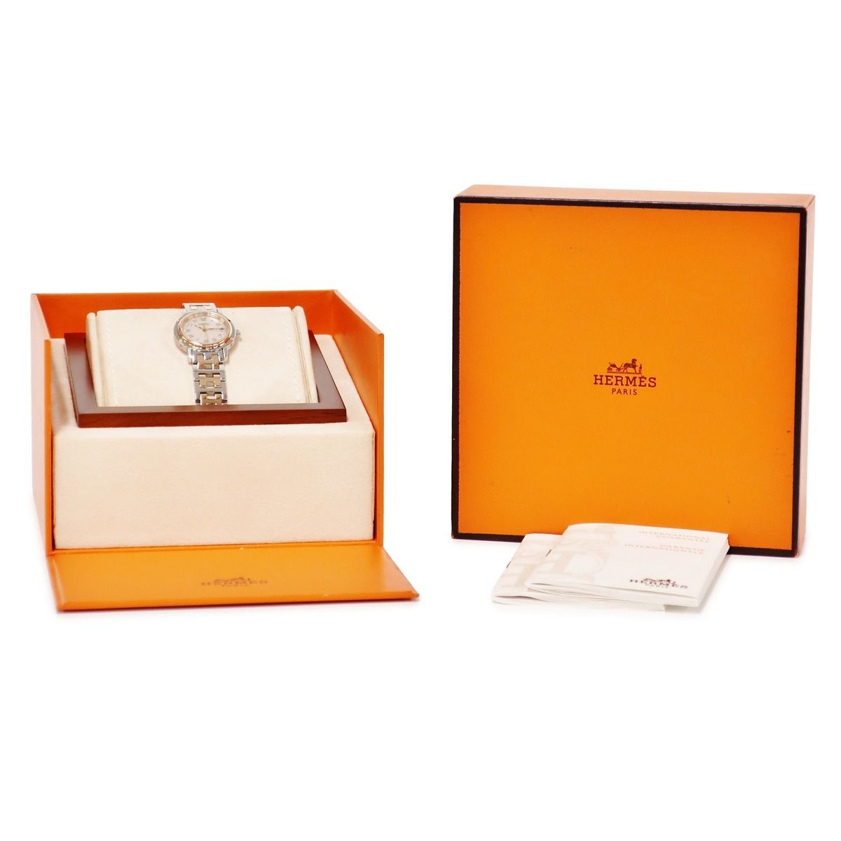  エルメス 腕時計 CL 4.221 鑑定済み ブランド 腕時計(クォーツ) 腕時計(アナログ)