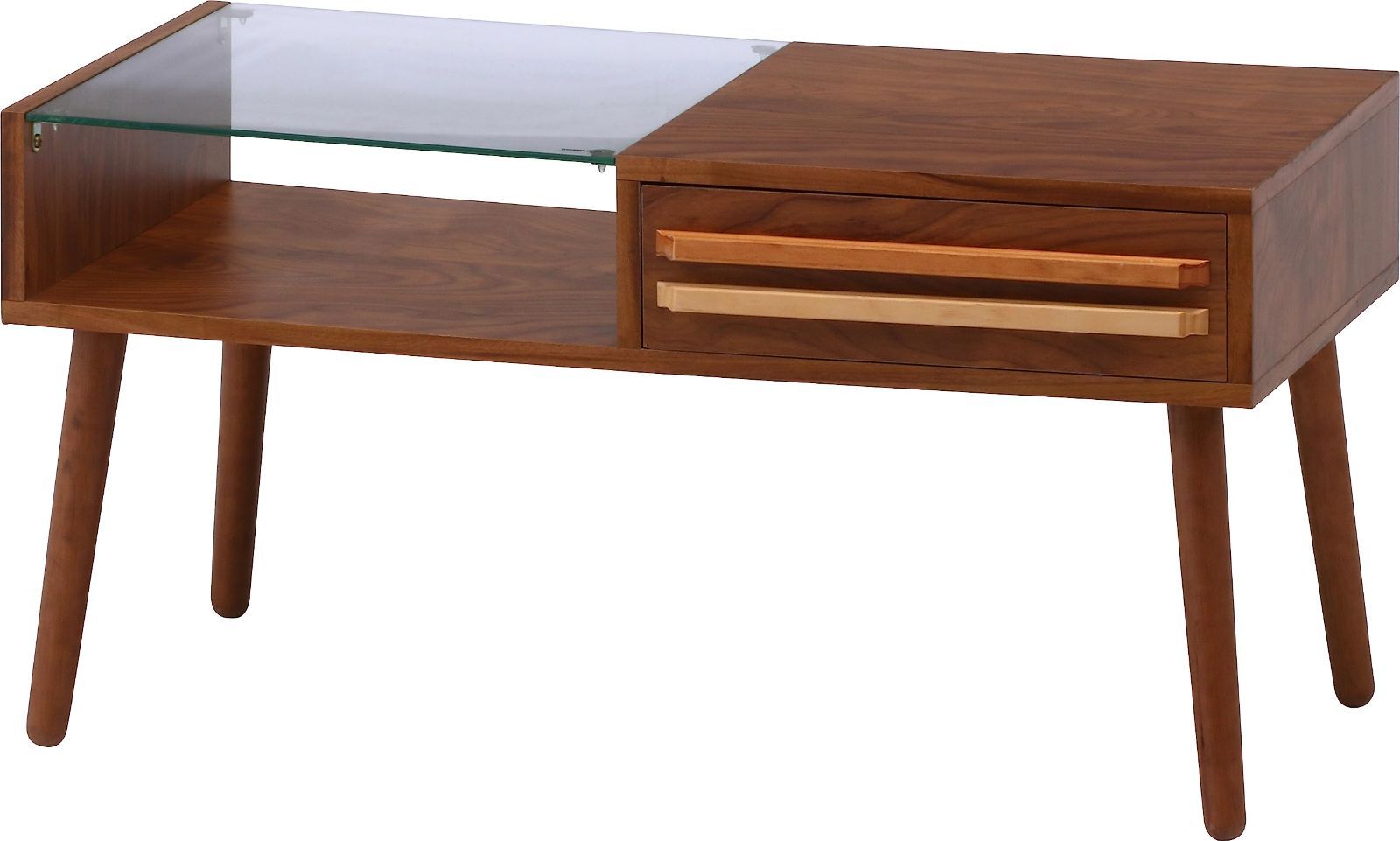 リビングテーブル 不二貿易 幅80 cm ミディアムブラウン オスロ 10034