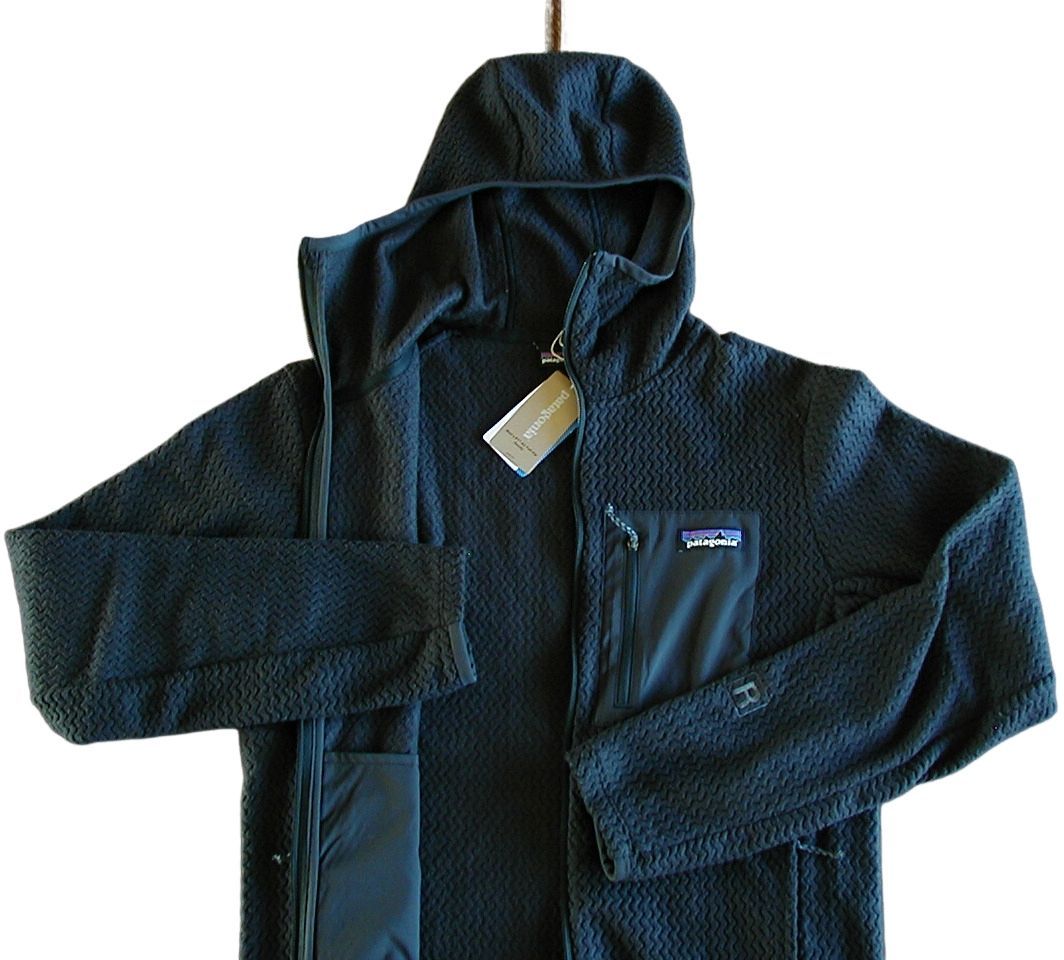 XS パタゴニア Ｍ’s R 1 エア フルジップ フーディ patagonia Black BLK