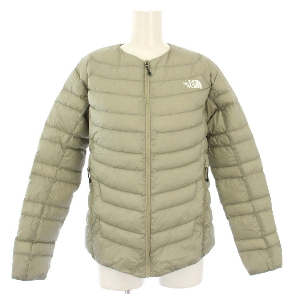ザノースフェイス THE NORTH FACE サンダーラウンドネックジャケット THUNDER ROUNDNECK JACKET ダウンジャケット M カーキ NYW82313 /TK