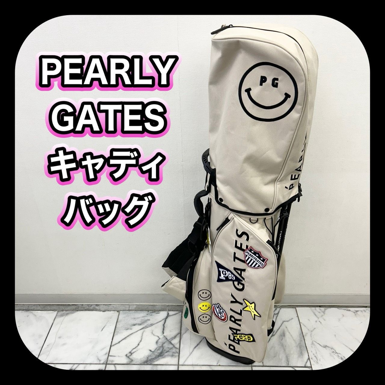 PEARLY GATES パーリーゲイツ ワッペンスタンド式 キャディバッグ 品番