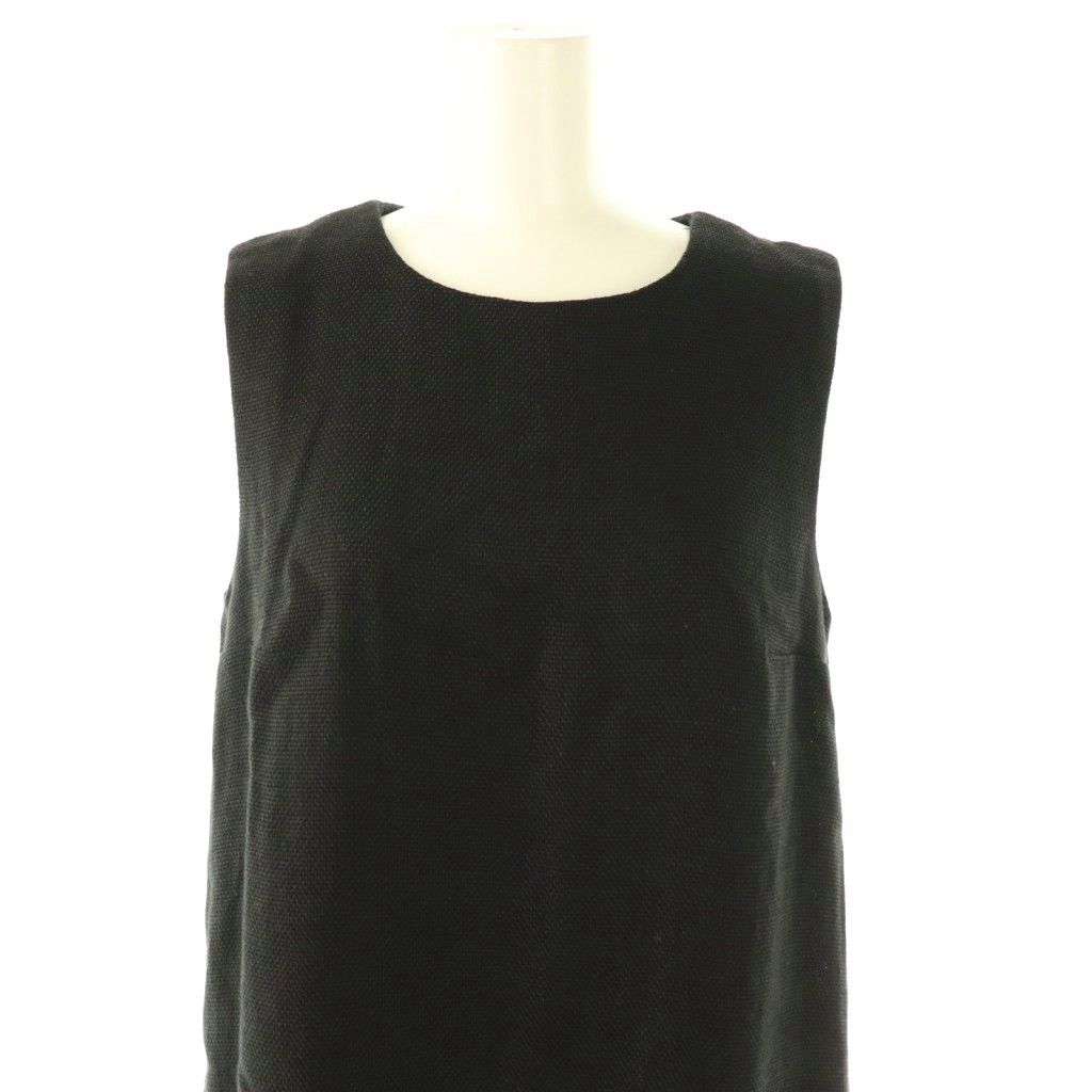 Sマックスマーラ 'S Max Mara リネン フリンジ ノースリーブワンピース