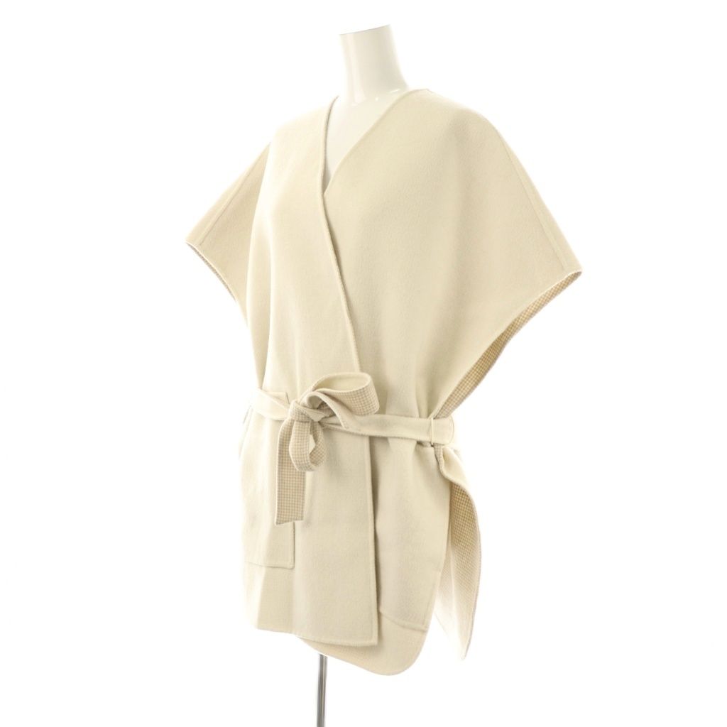 ドゥロワー Drawer 23AW ハウンドトゥース リバーシブル ジレ ベスト